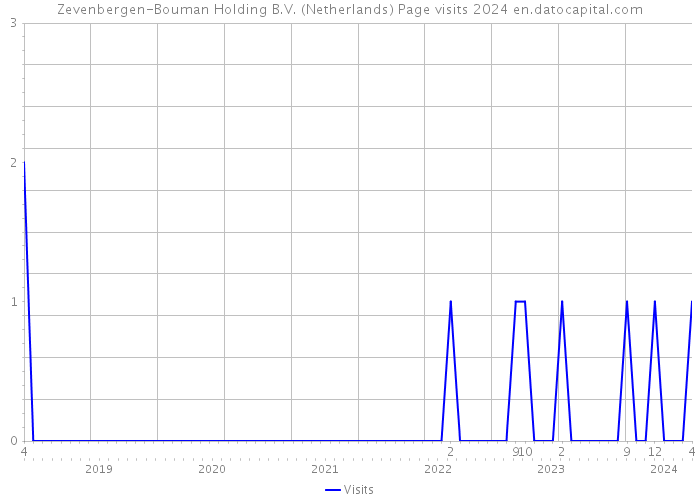 Zevenbergen-Bouman Holding B.V. (Netherlands) Page visits 2024 
