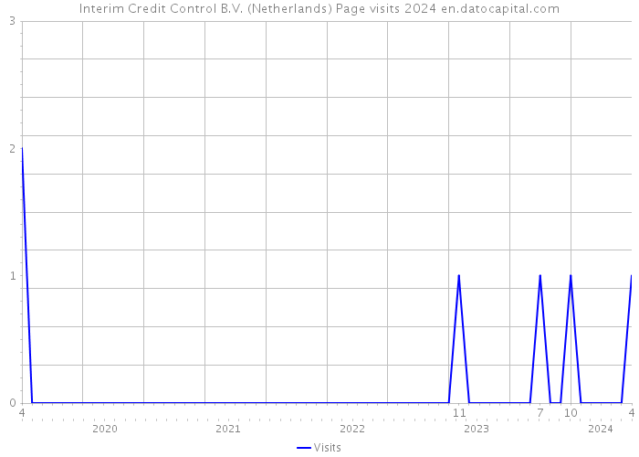 Interim Credit Control B.V. (Netherlands) Page visits 2024 
