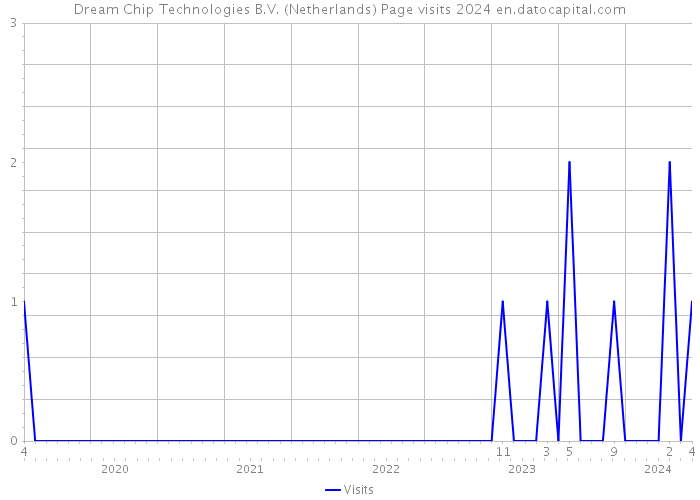 Dream Chip Technologies B.V. (Netherlands) Page visits 2024 