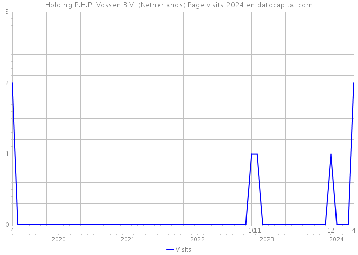 Holding P.H.P. Vossen B.V. (Netherlands) Page visits 2024 