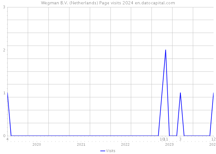 Wegman B.V. (Netherlands) Page visits 2024 
