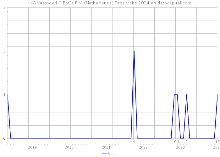 ING Vastgoed CiBoGa B.V. (Netherlands) Page visits 2024 