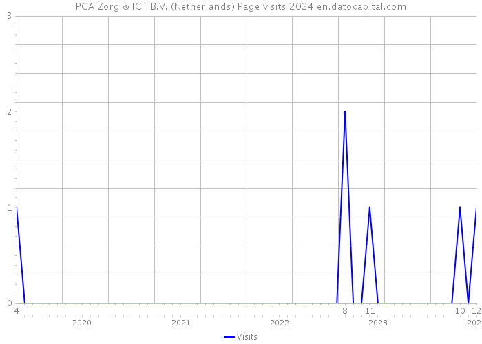 PCA Zorg & ICT B.V. (Netherlands) Page visits 2024 