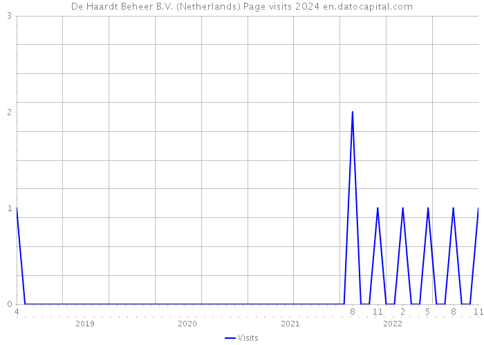 De Haardt Beheer B.V. (Netherlands) Page visits 2024 
