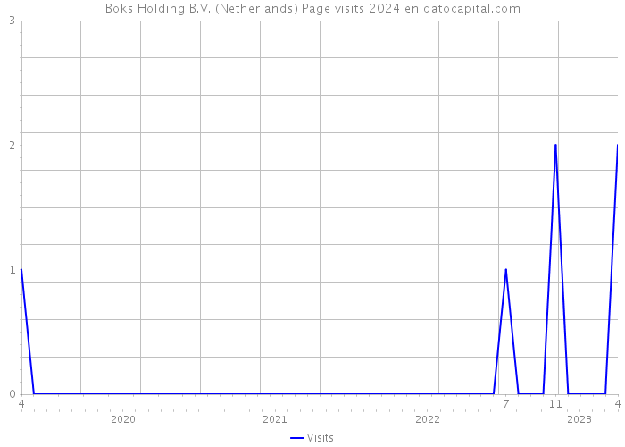 Boks Holding B.V. (Netherlands) Page visits 2024 