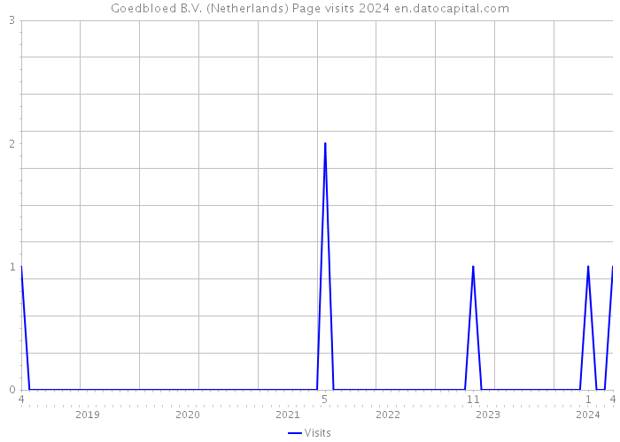 Goedbloed B.V. (Netherlands) Page visits 2024 