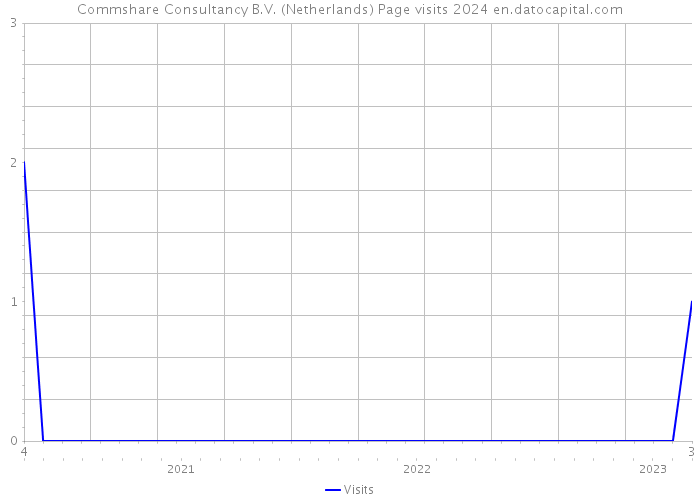 Commshare Consultancy B.V. (Netherlands) Page visits 2024 