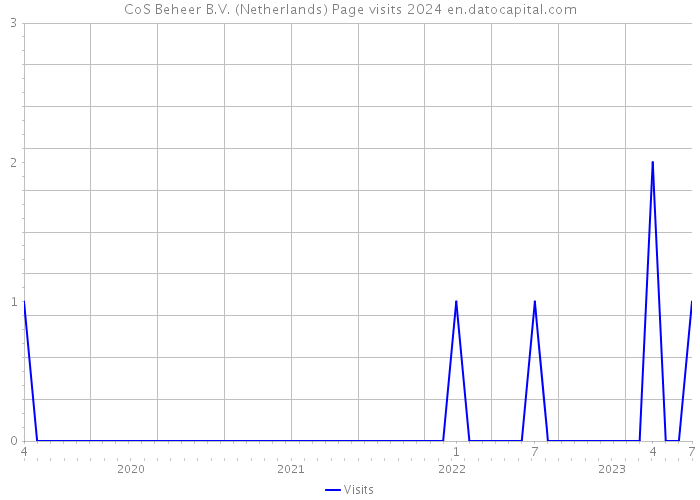 CoS Beheer B.V. (Netherlands) Page visits 2024 