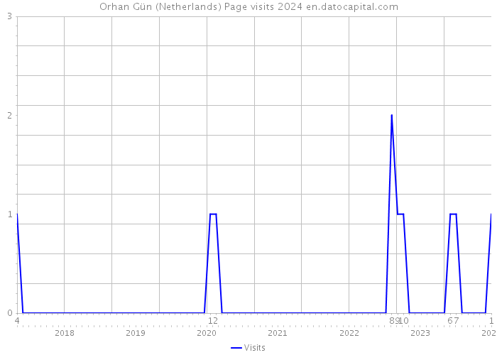 Orhan Gün (Netherlands) Page visits 2024 