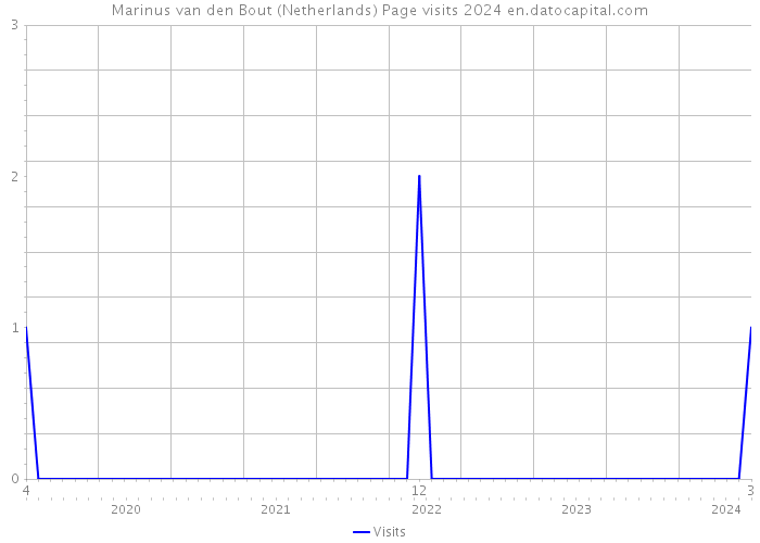 Marinus van den Bout (Netherlands) Page visits 2024 