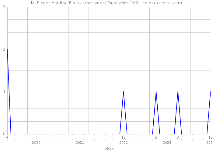 M. Pieper Holding B.V. (Netherlands) Page visits 2024 