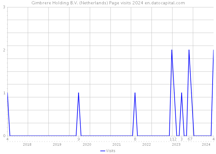 Gimbrere Holding B.V. (Netherlands) Page visits 2024 