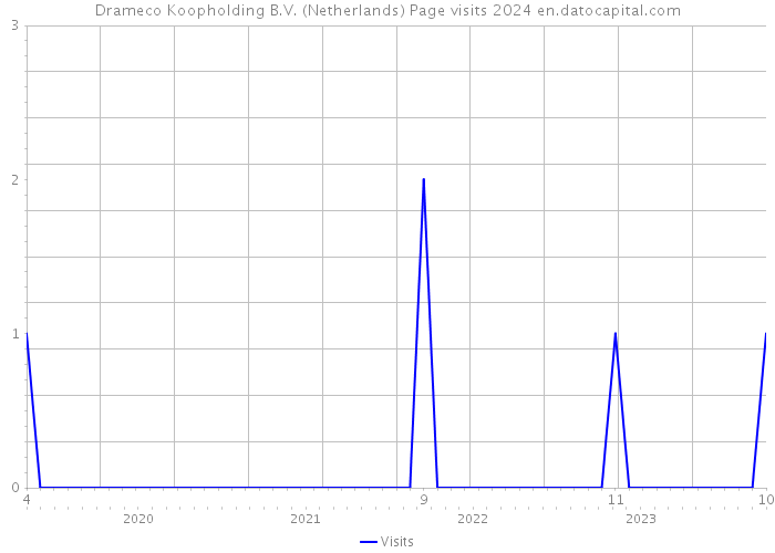 Drameco Koopholding B.V. (Netherlands) Page visits 2024 