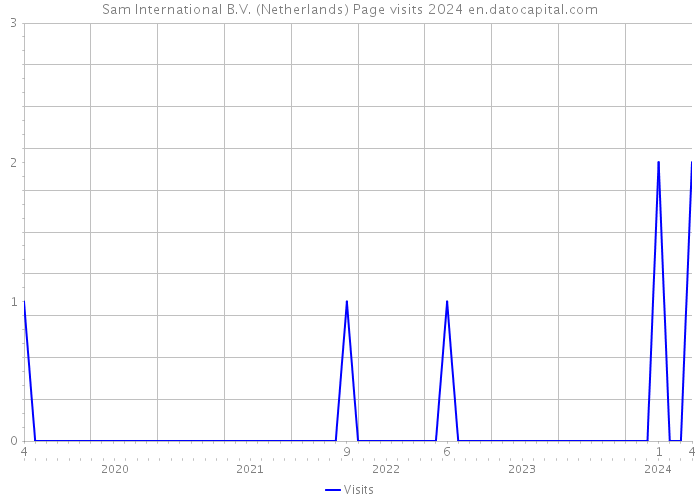Sam International B.V. (Netherlands) Page visits 2024 