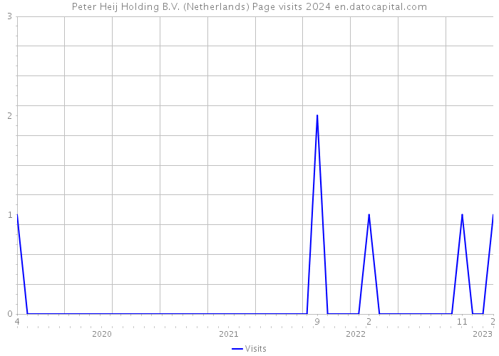 Peter Heij Holding B.V. (Netherlands) Page visits 2024 