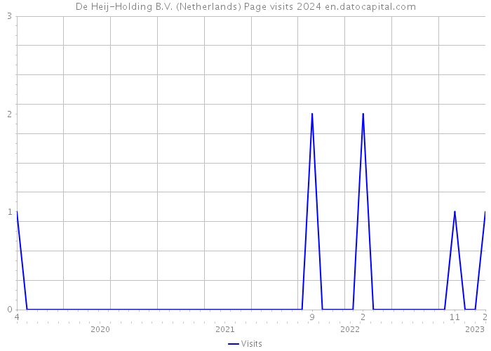 De Heij-Holding B.V. (Netherlands) Page visits 2024 