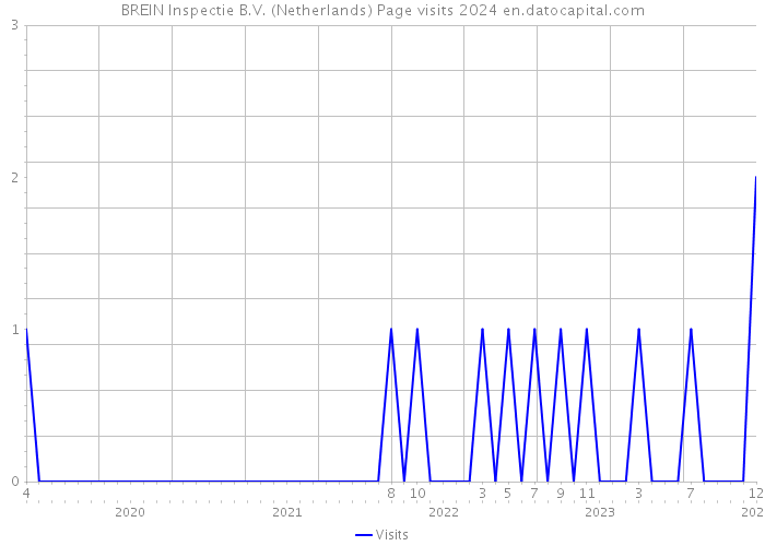 BREIN Inspectie B.V. (Netherlands) Page visits 2024 