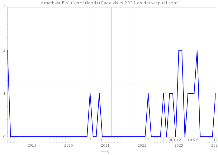 Amethyst B.V. (Netherlands) Page visits 2024 