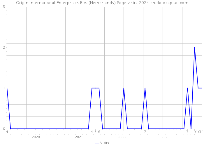 Origin International Enterprises B.V. (Netherlands) Page visits 2024 