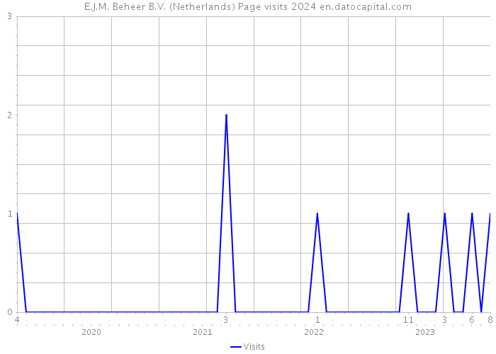 E.J.M. Beheer B.V. (Netherlands) Page visits 2024 