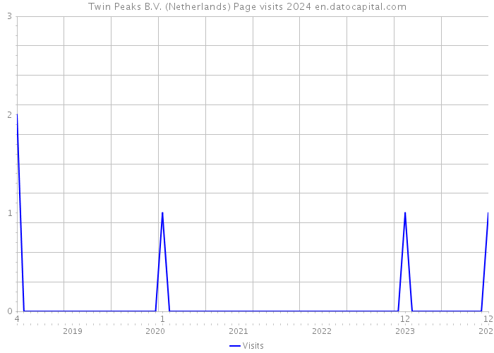 Twin Peaks B.V. (Netherlands) Page visits 2024 