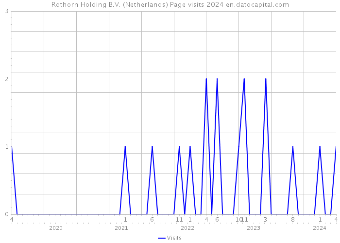 Rothorn Holding B.V. (Netherlands) Page visits 2024 