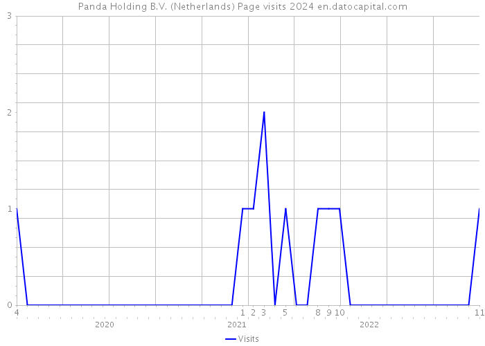 Panda Holding B.V. (Netherlands) Page visits 2024 