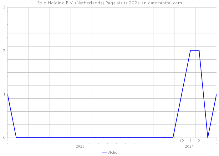 Spin Holding B.V. (Netherlands) Page visits 2024 