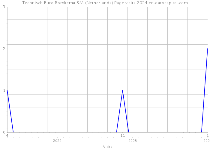 Technisch Buro Romkema B.V. (Netherlands) Page visits 2024 