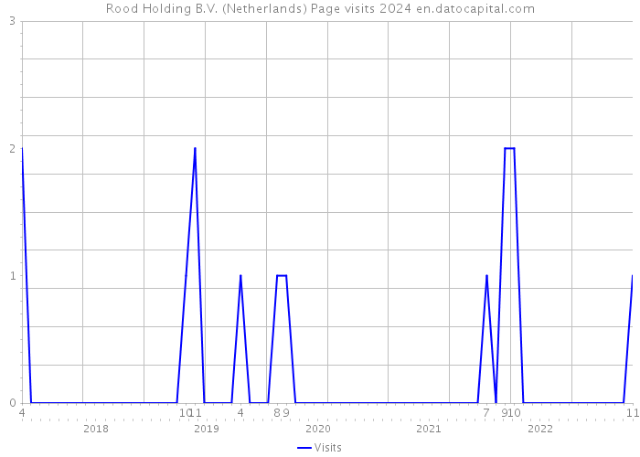 Rood Holding B.V. (Netherlands) Page visits 2024 