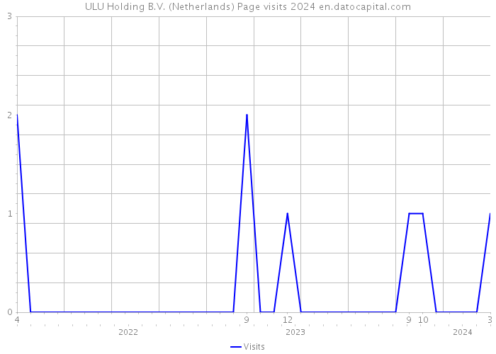ULU Holding B.V. (Netherlands) Page visits 2024 