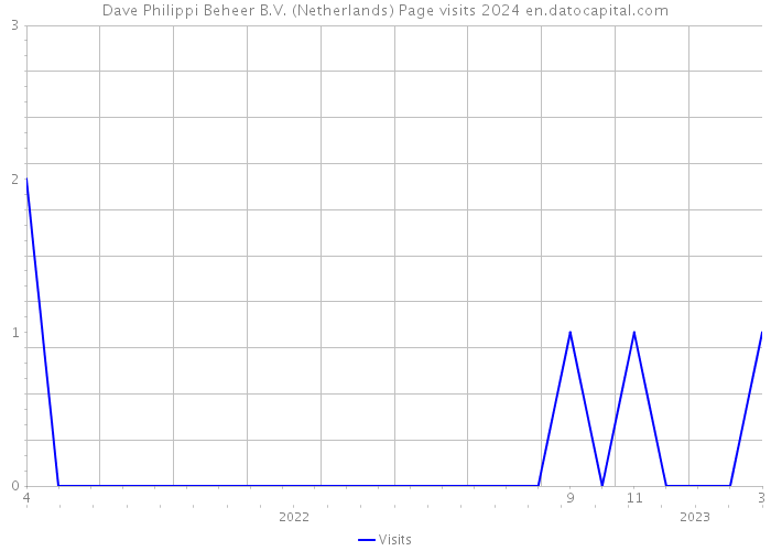 Dave Philippi Beheer B.V. (Netherlands) Page visits 2024 