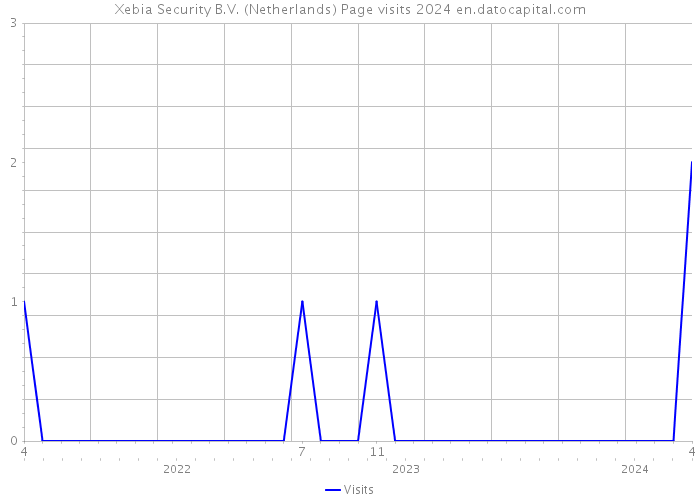 Xebia Security B.V. (Netherlands) Page visits 2024 