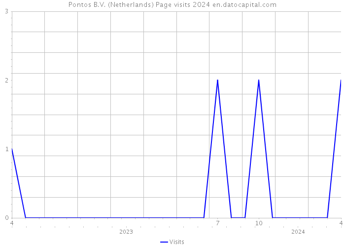 Pontos B.V. (Netherlands) Page visits 2024 