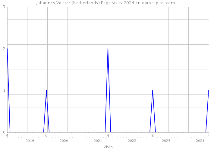 Johannes Valster (Netherlands) Page visits 2024 