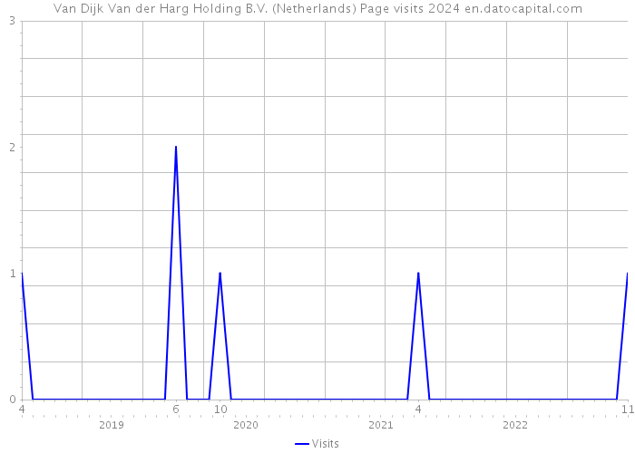 Van Dijk Van der Harg Holding B.V. (Netherlands) Page visits 2024 