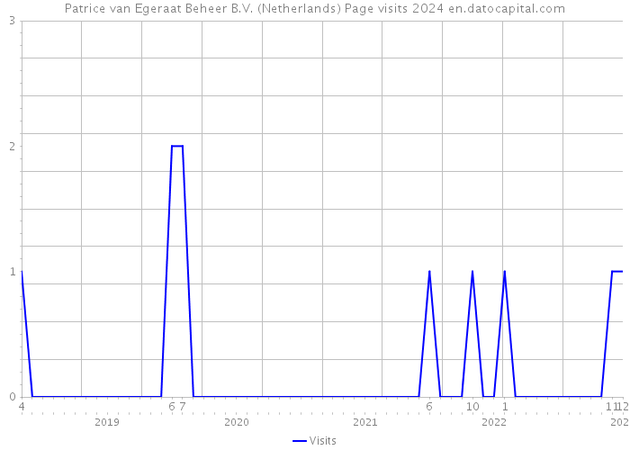 Patrice van Egeraat Beheer B.V. (Netherlands) Page visits 2024 