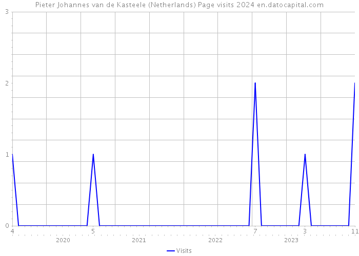 Pieter Johannes van de Kasteele (Netherlands) Page visits 2024 