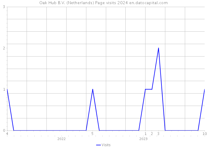 Oak Hub B.V. (Netherlands) Page visits 2024 