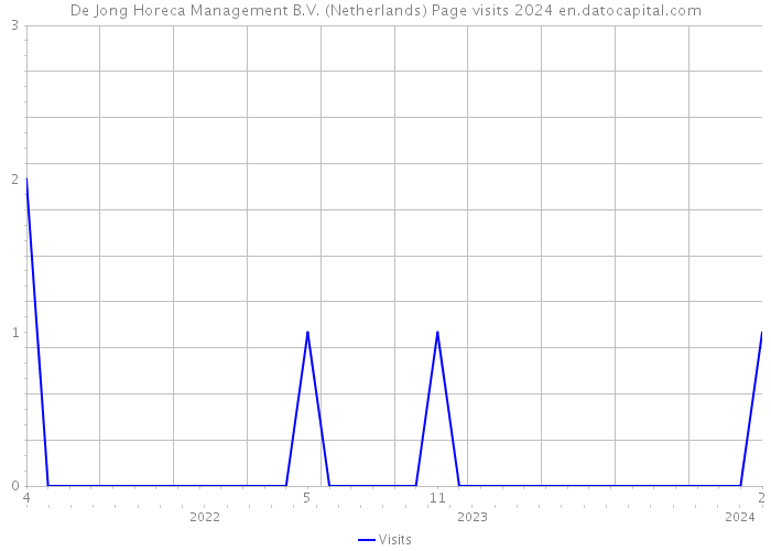 De Jong Horeca Management B.V. (Netherlands) Page visits 2024 