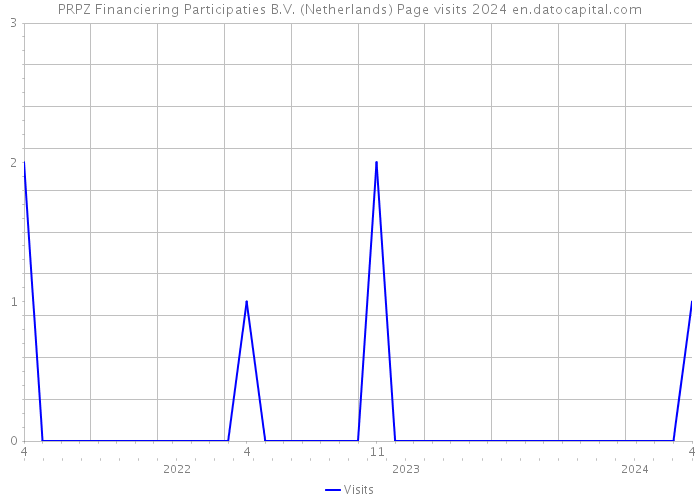 PRPZ Financiering Participaties B.V. (Netherlands) Page visits 2024 