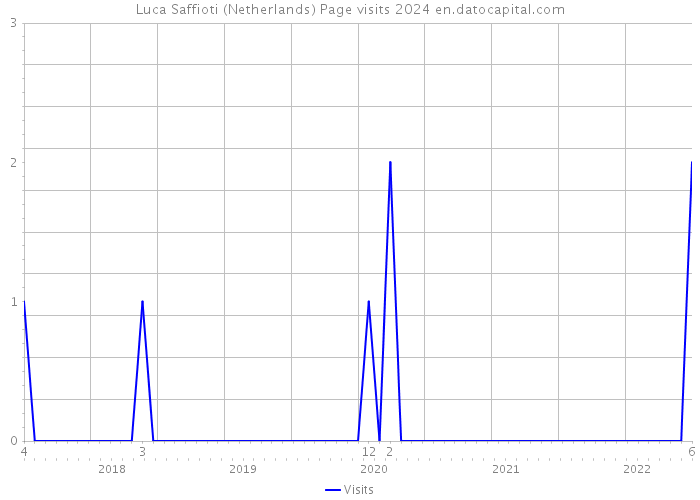 Luca Saffioti (Netherlands) Page visits 2024 
