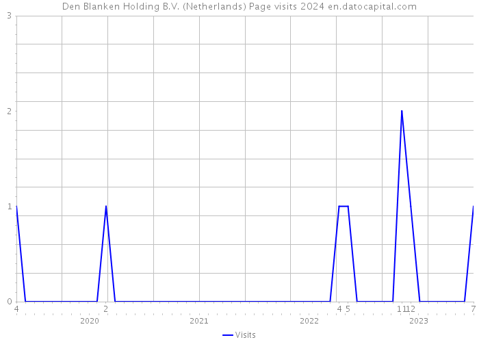 Den Blanken Holding B.V. (Netherlands) Page visits 2024 