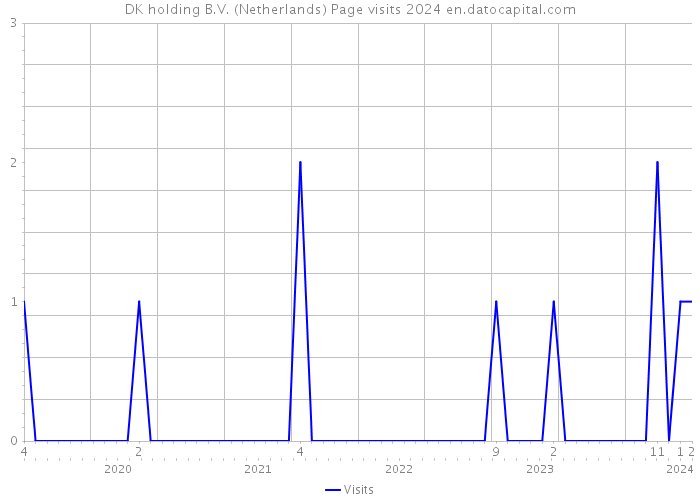 DK holding B.V. (Netherlands) Page visits 2024 