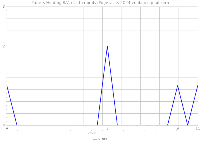 Putters Holding B.V. (Netherlands) Page visits 2024 