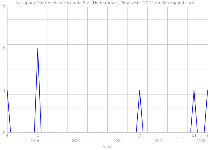 Accuplan Personeelsparticipatie B.V. (Netherlands) Page visits 2024 