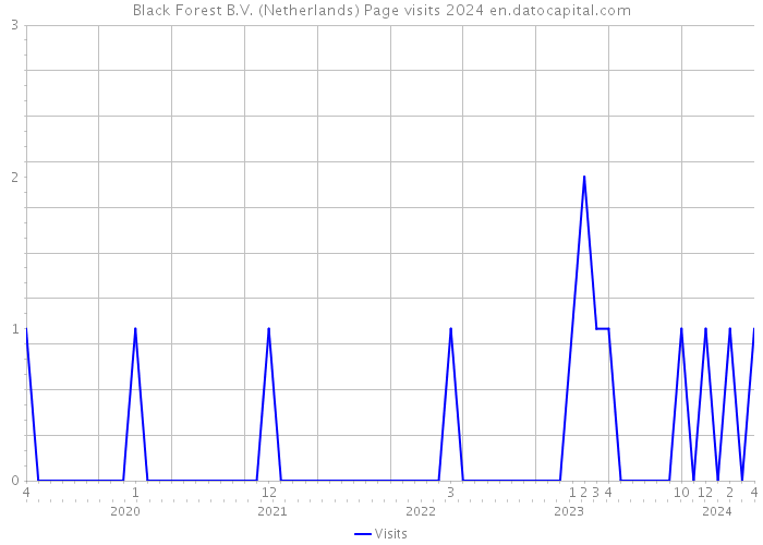 Black Forest B.V. (Netherlands) Page visits 2024 