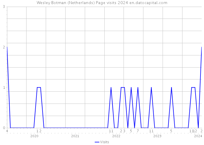 Wesley Botman (Netherlands) Page visits 2024 
