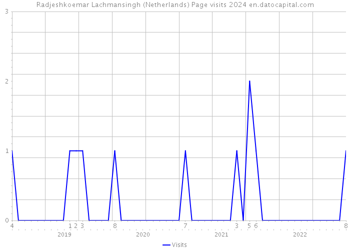 Radjeshkoemar Lachmansingh (Netherlands) Page visits 2024 