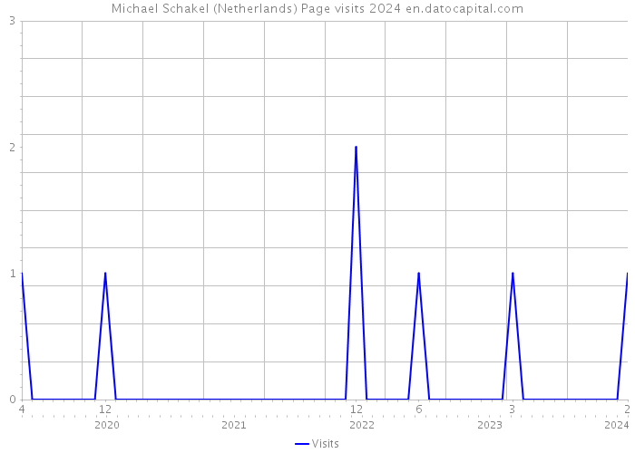 Michael Schakel (Netherlands) Page visits 2024 